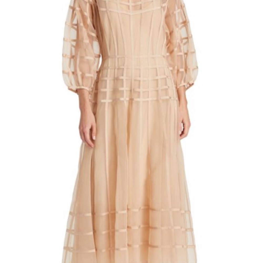 Simkhai Aubree Organza Midi  Dress